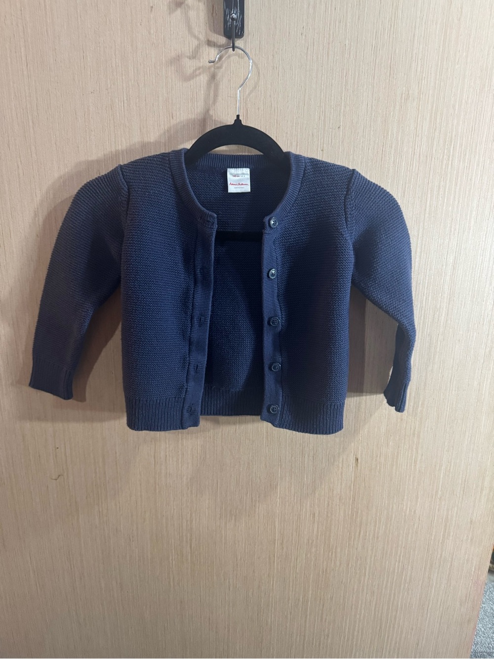 Kids Hanna Andersson Navy Blue Knit Cardigan Size 4T